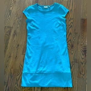Turquoise Cap Sleeve Dress